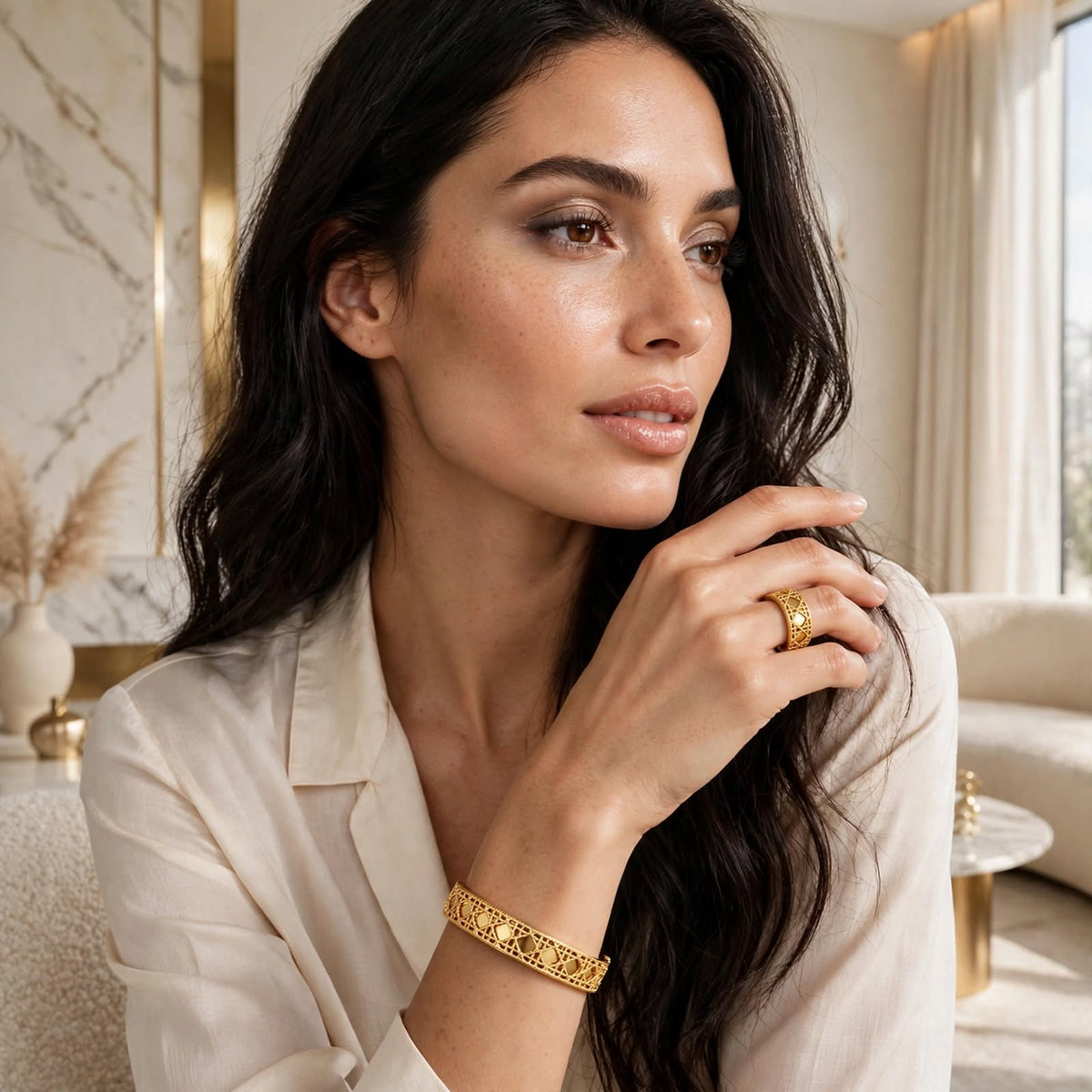 Golden Lattice Ring
