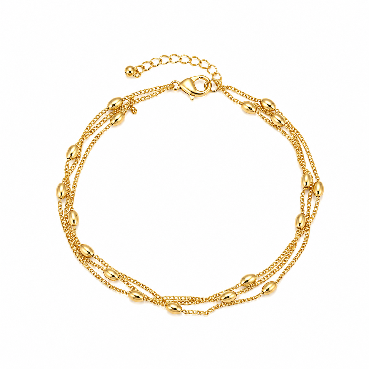 Élise Double Chain Anklet
