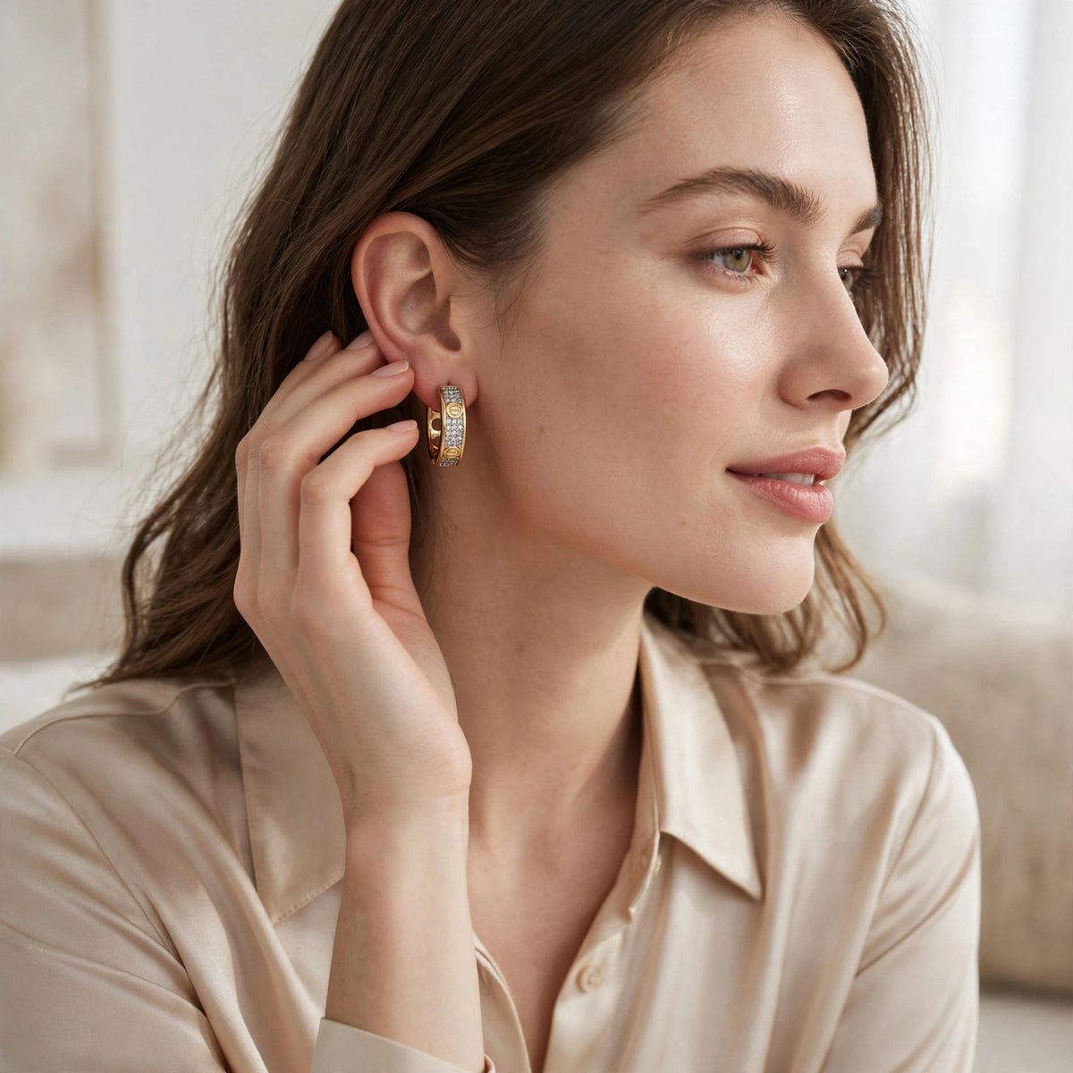 The Lumière Pavé Earrings