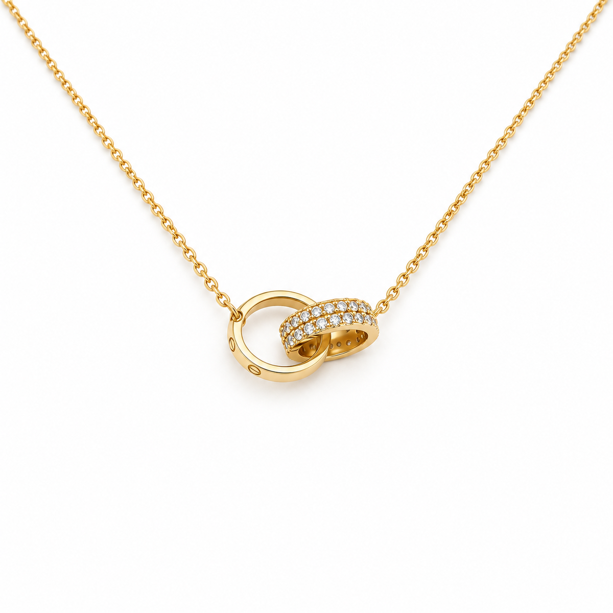 Eternal Duo Ring Necklace