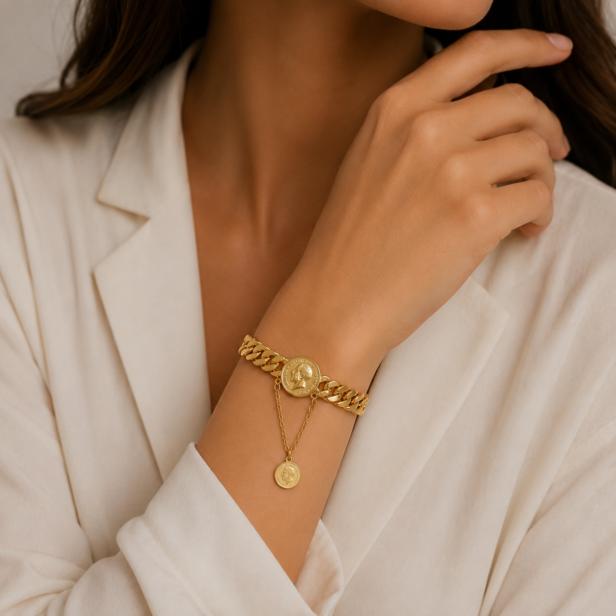 Chain Coin Bracelet