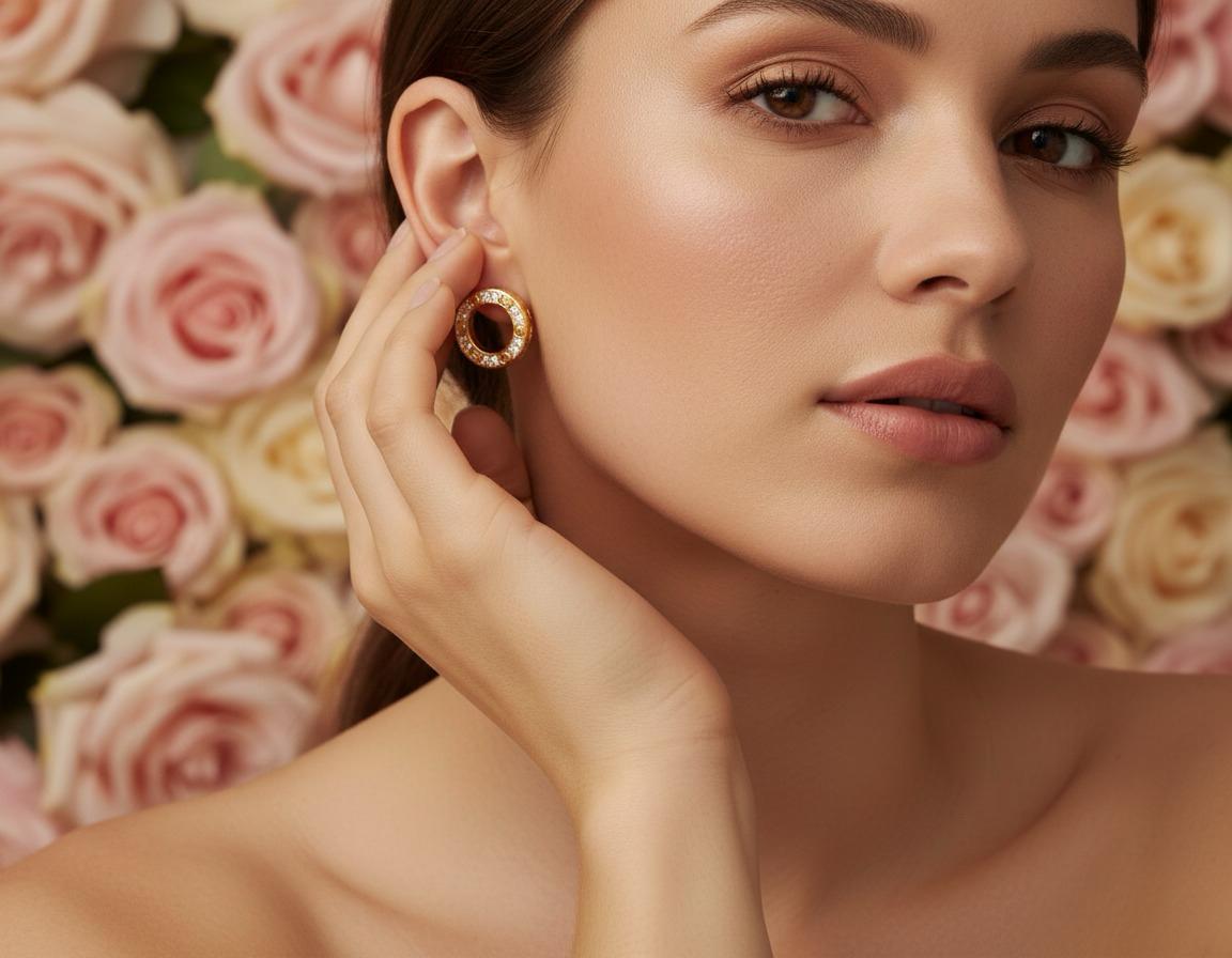 Crystal Halo Stud Earrings