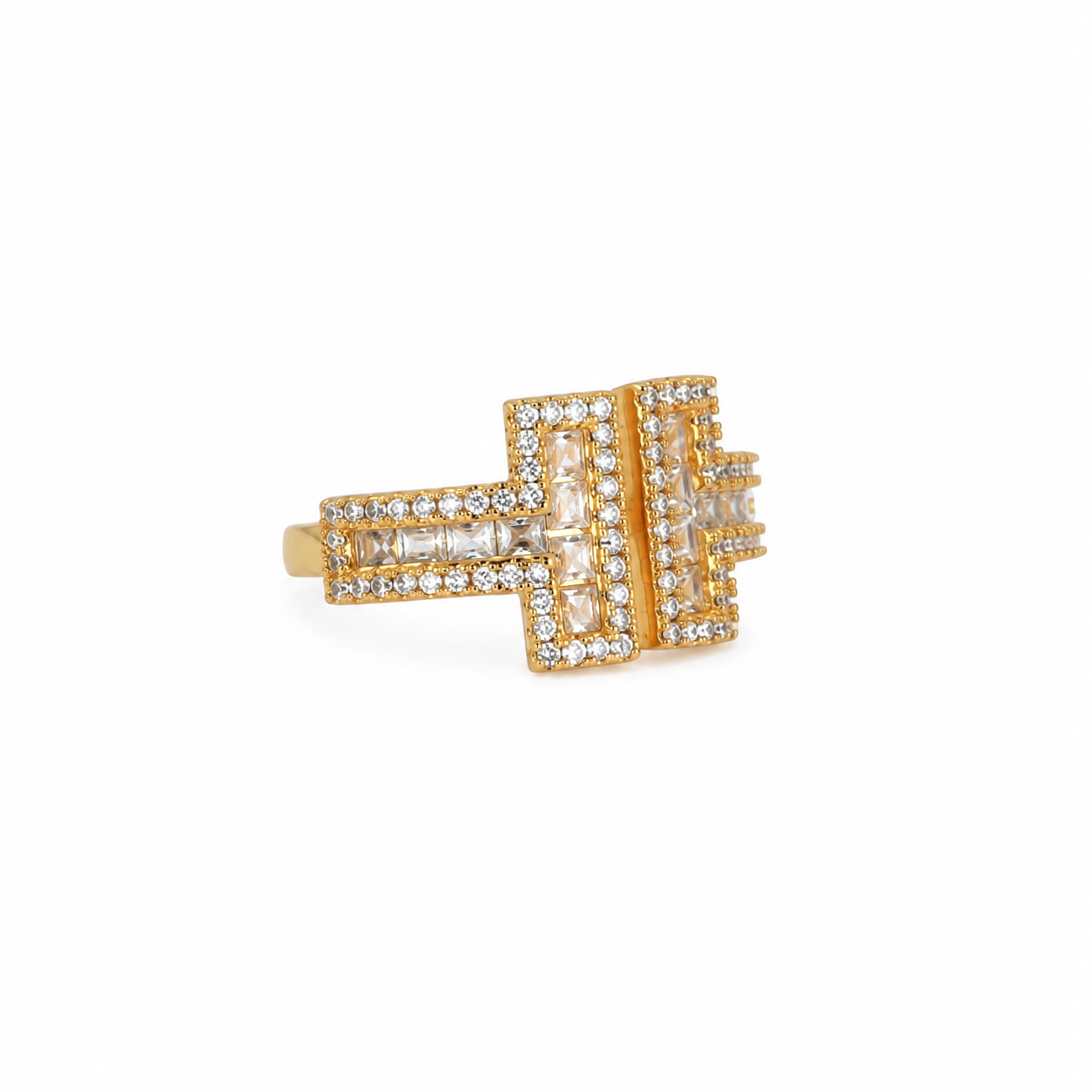 Royal Double Bar Adjustable Ring