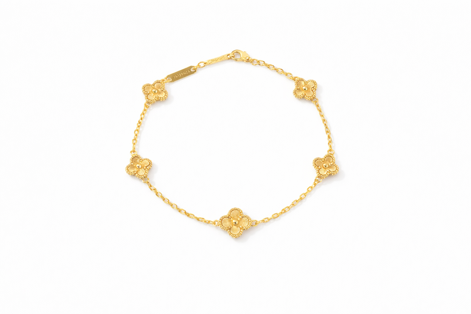 Mini Clover Bracelet – Gold
