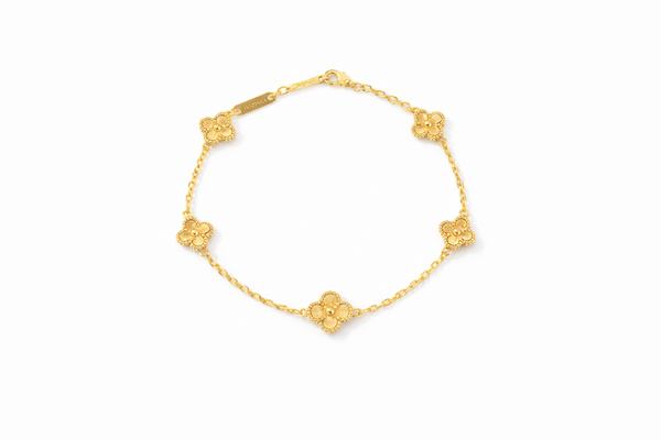Mini Clover Bracelet – Gold