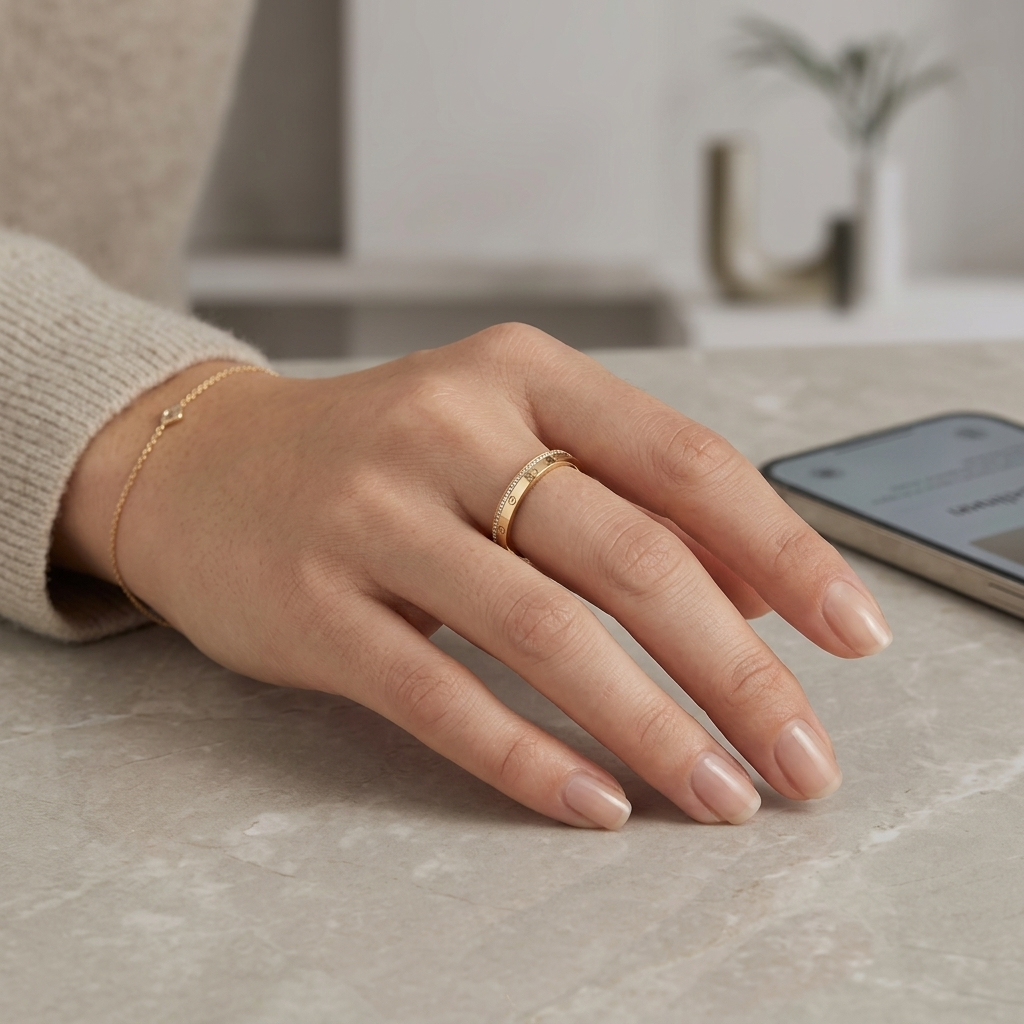 Golden Signature Ring