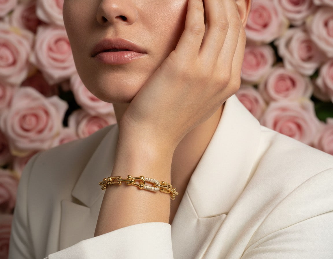 Signature Lock Chain Bracelet