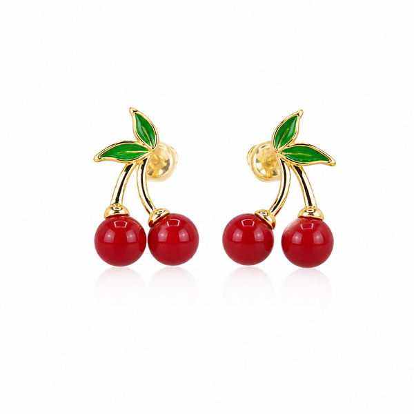 Cherry Drop Earrings