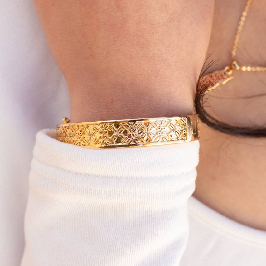 Palestinian Embroidery Bangle