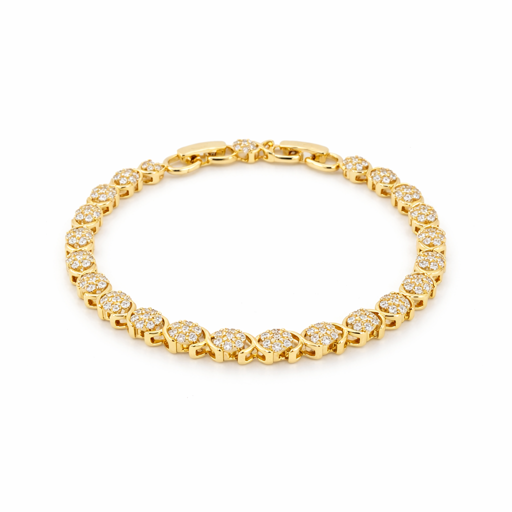Luxe Clover Crystal Bracelet