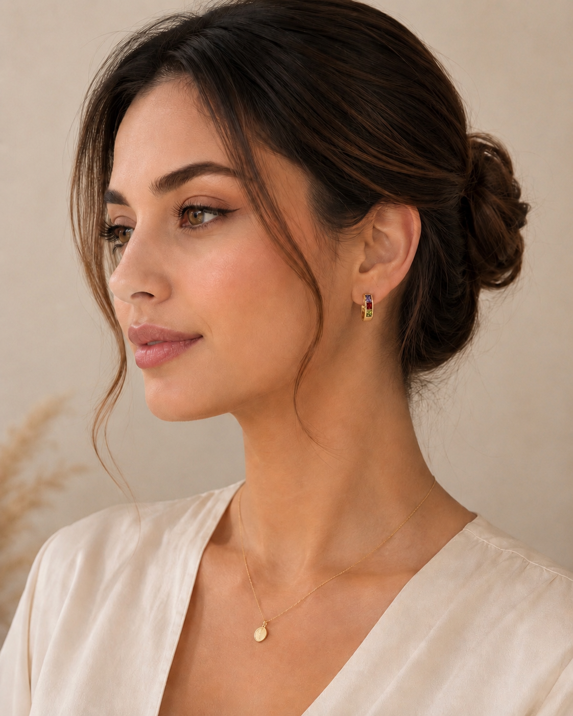 Aurora Trio Huggie Earrings