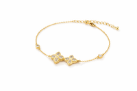 Valencia Triple Crystal Bracelet