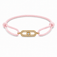 Pink Crystal Link Bracelet