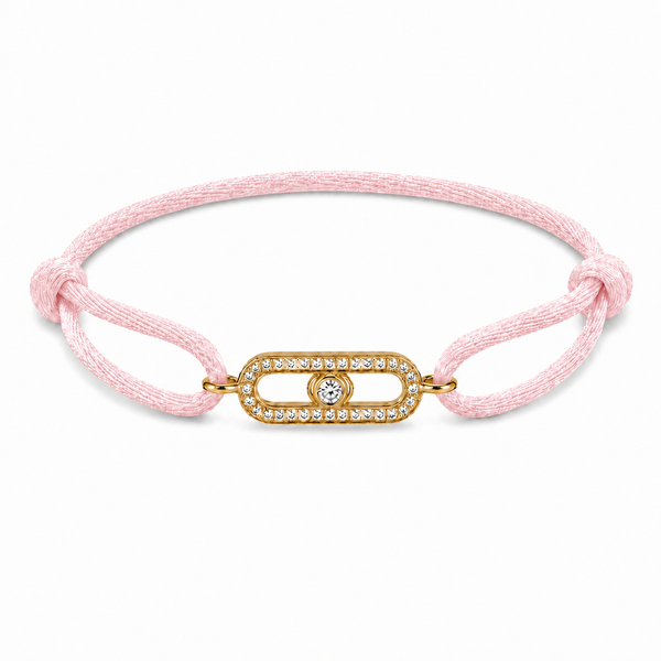 Pink Crystal Link Bracelet
