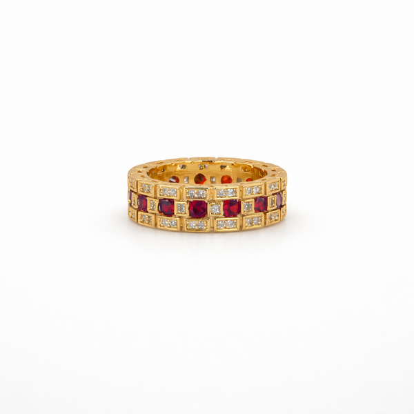 Ruby Royale Gold Ring