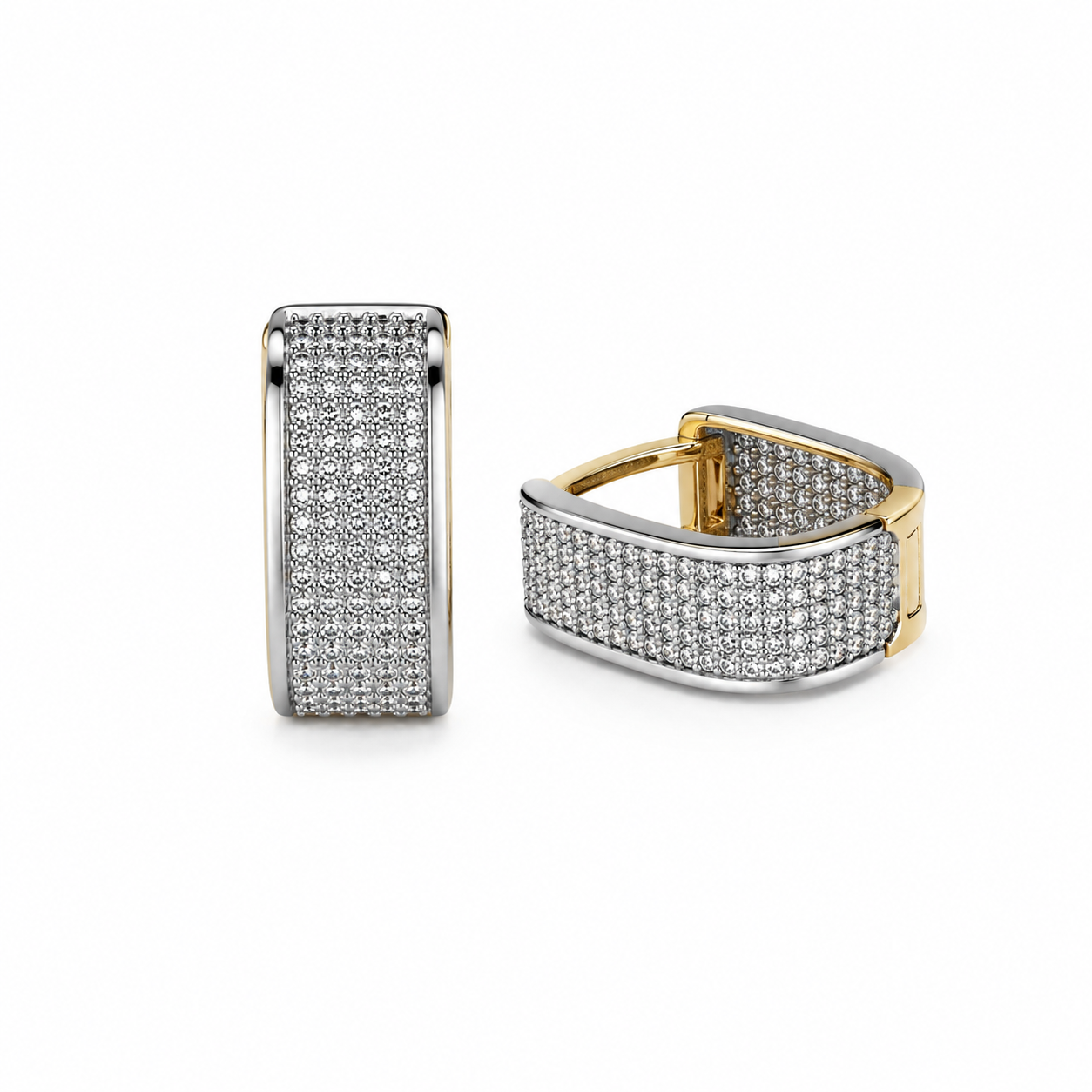Diamond Veil Hoops