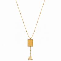 Heritage Square Pendant Necklace