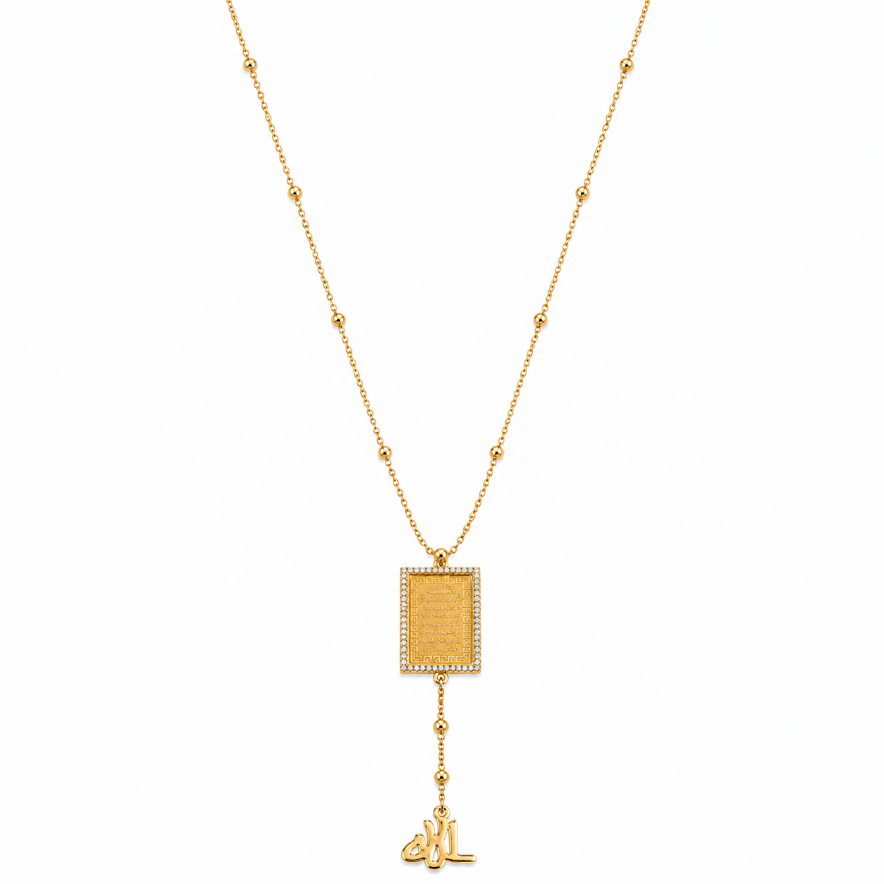 Heritage Square Pendant Necklace