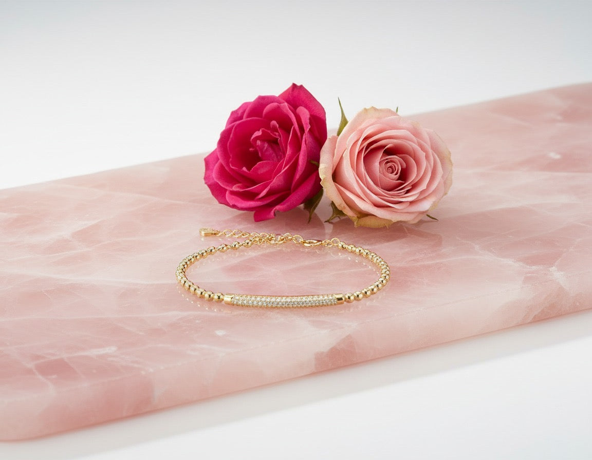 Golden Radiance Bar Bracelet