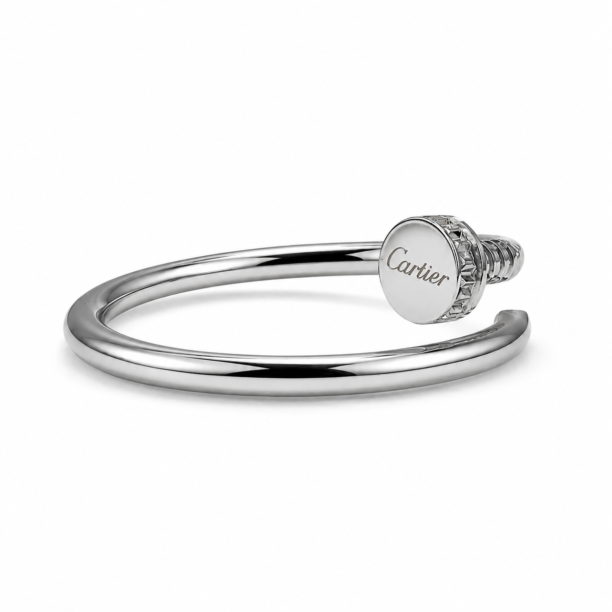 Silver Nail Zircon Ring