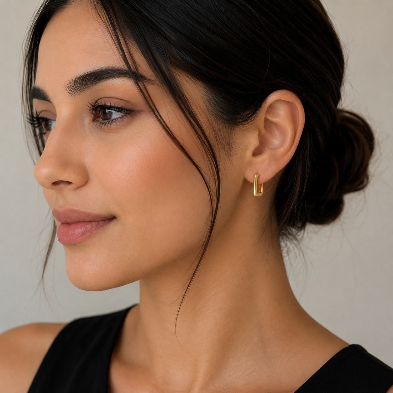 Mini Square Hoop Earrings