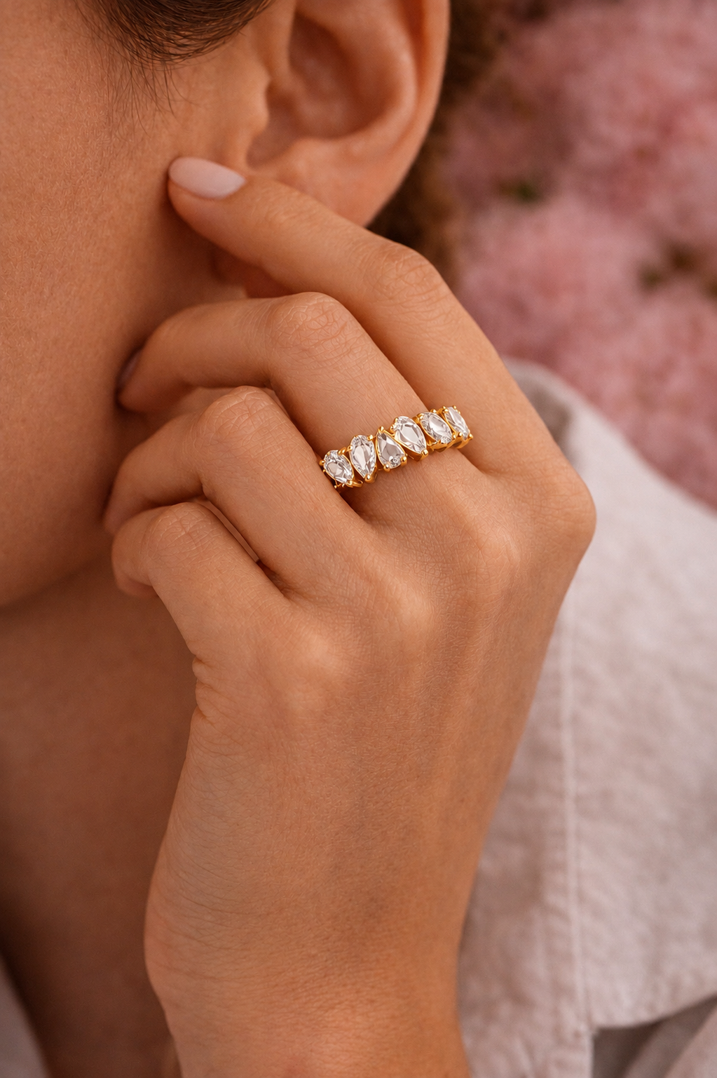 Five Stone Marquise Ring – Gold