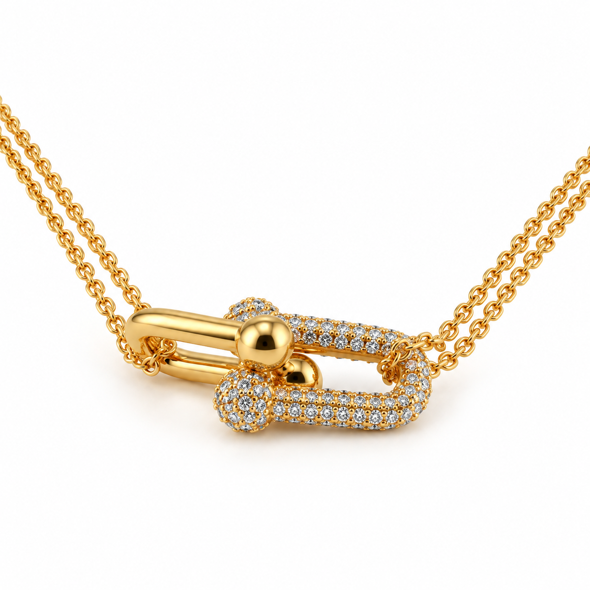 Master Link Pavé Necklace