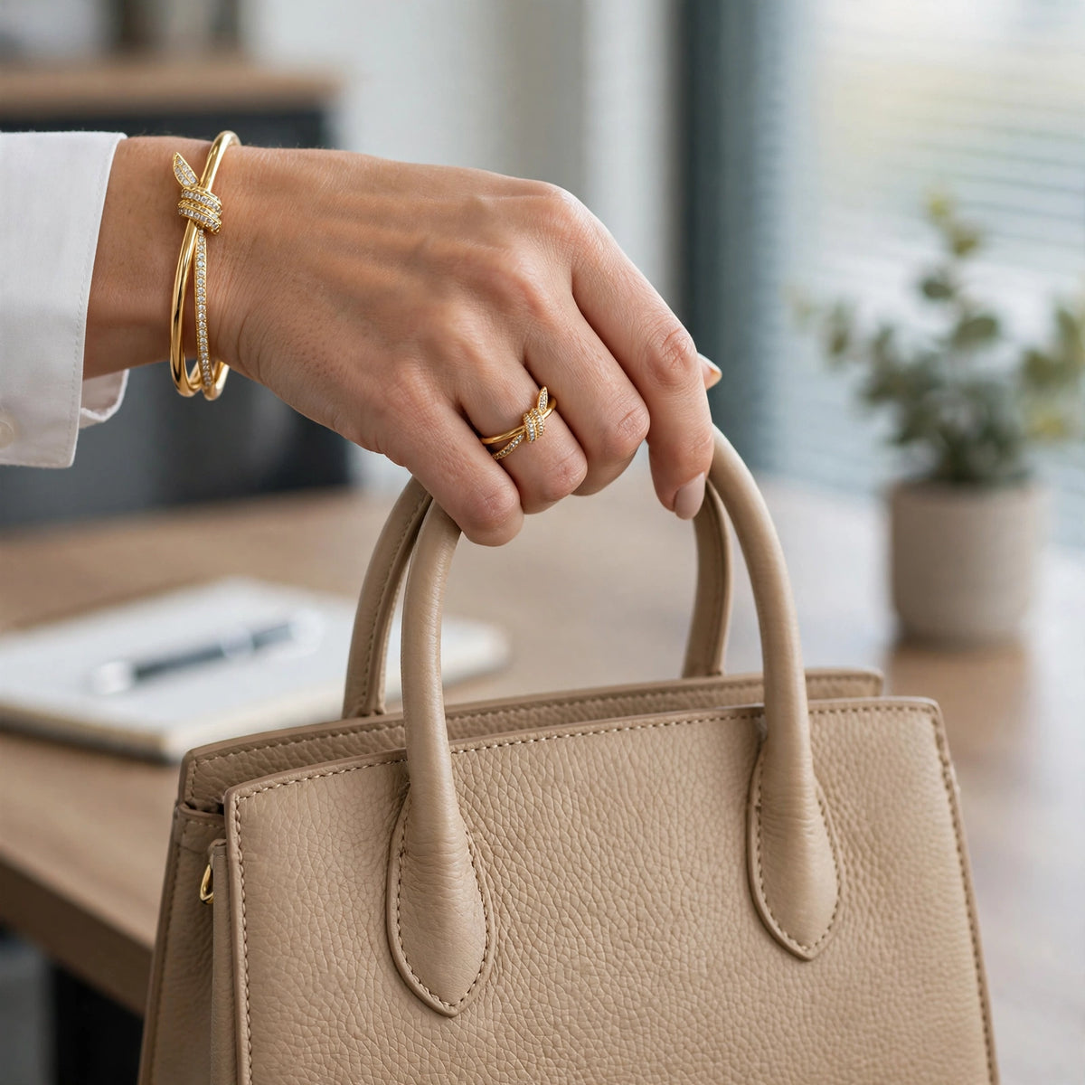 Knot Bangle & Ring Set