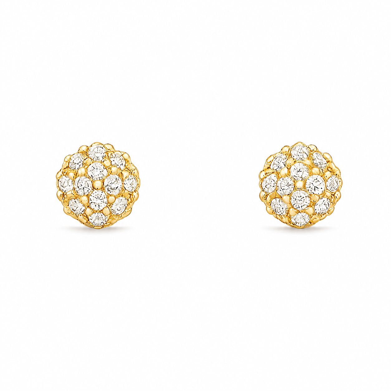 Radiant Pave Ball Jewelry Set