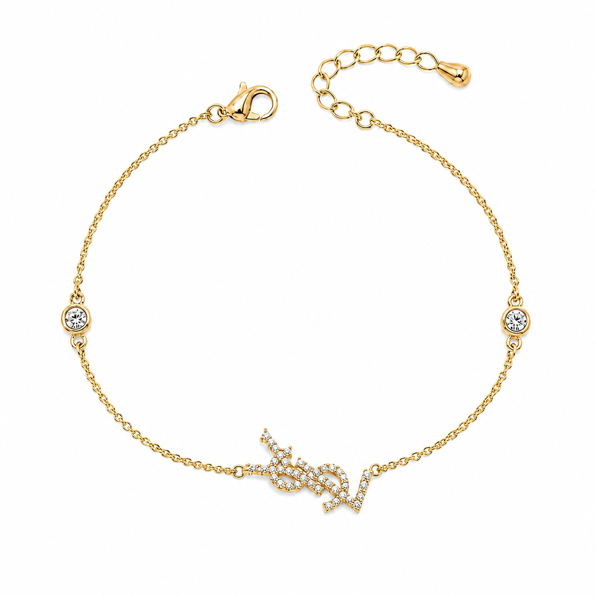 The Diamond Script Bracelet