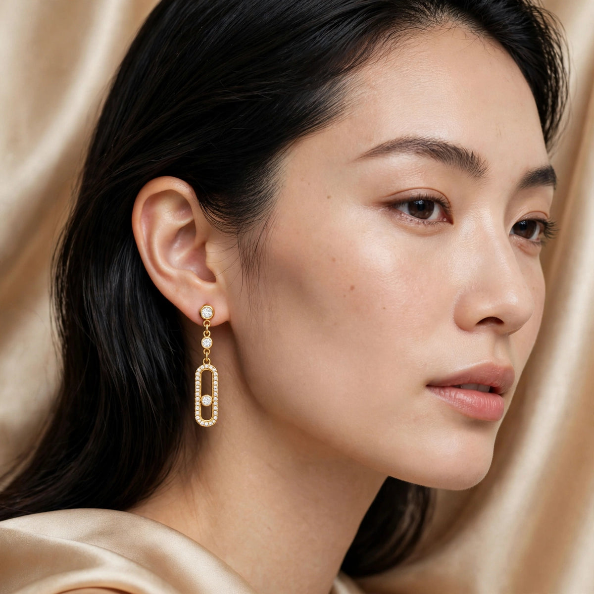 The Céleste Zircon Drop Earrings