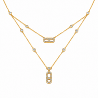 Petite Duo Link Layered Necklace