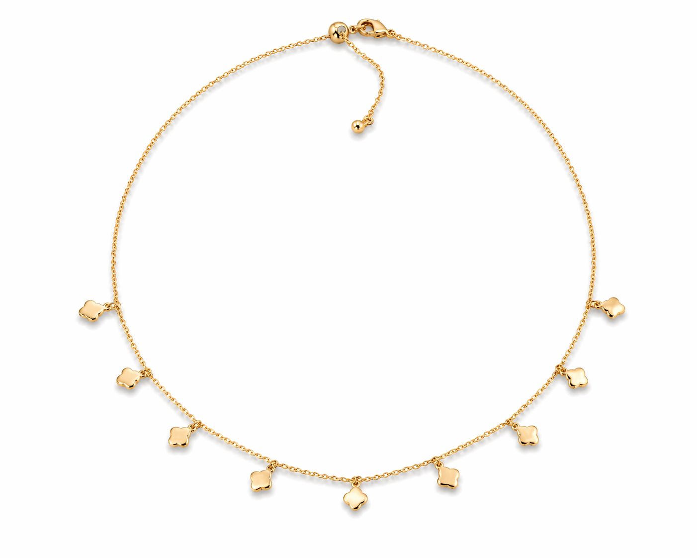 Mini Clover Gold Choker Necklace
