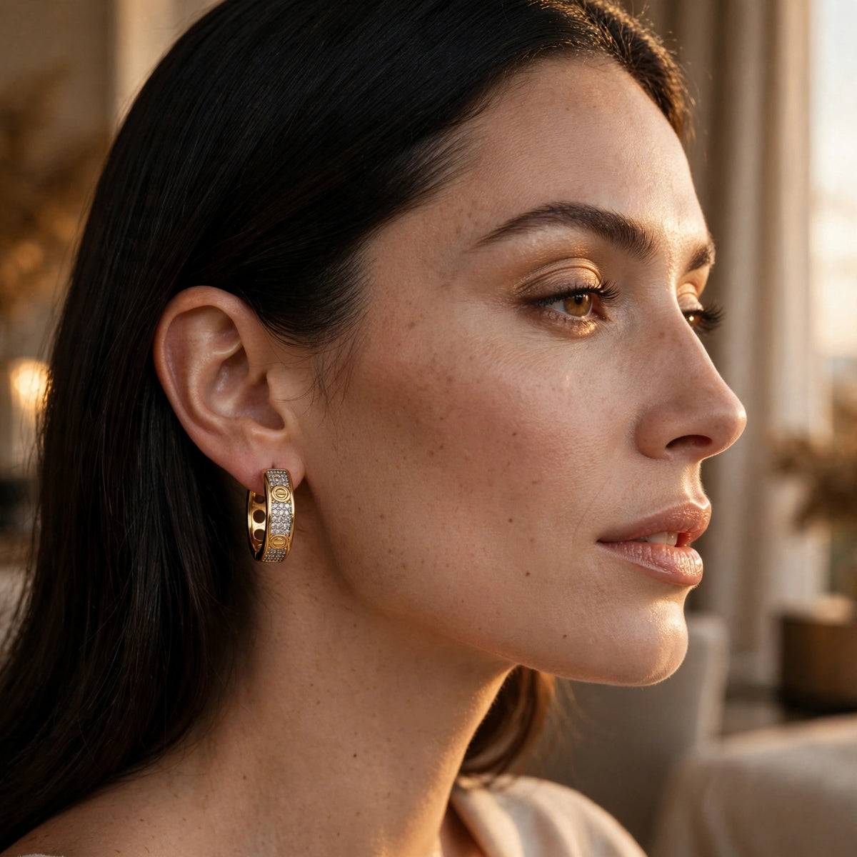 The Lumière Pavé Earrings
