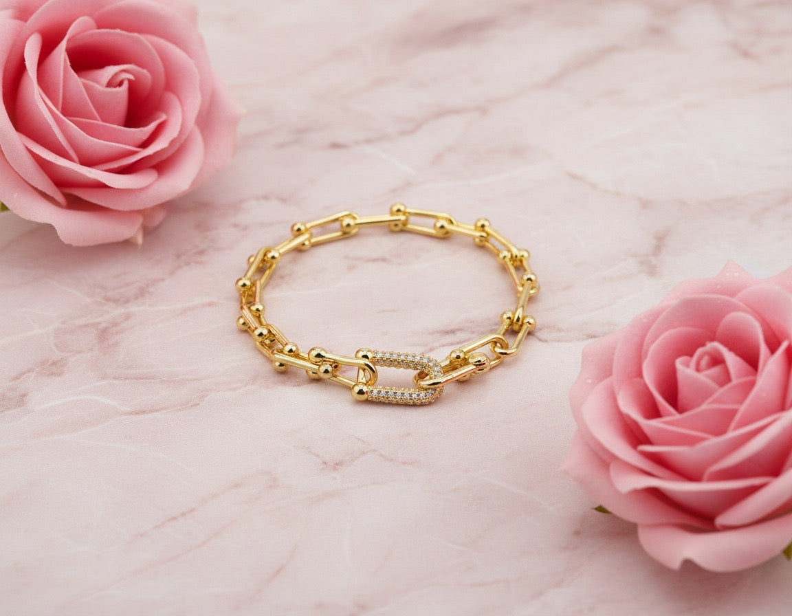 Signature Lock Chain Bracelet
