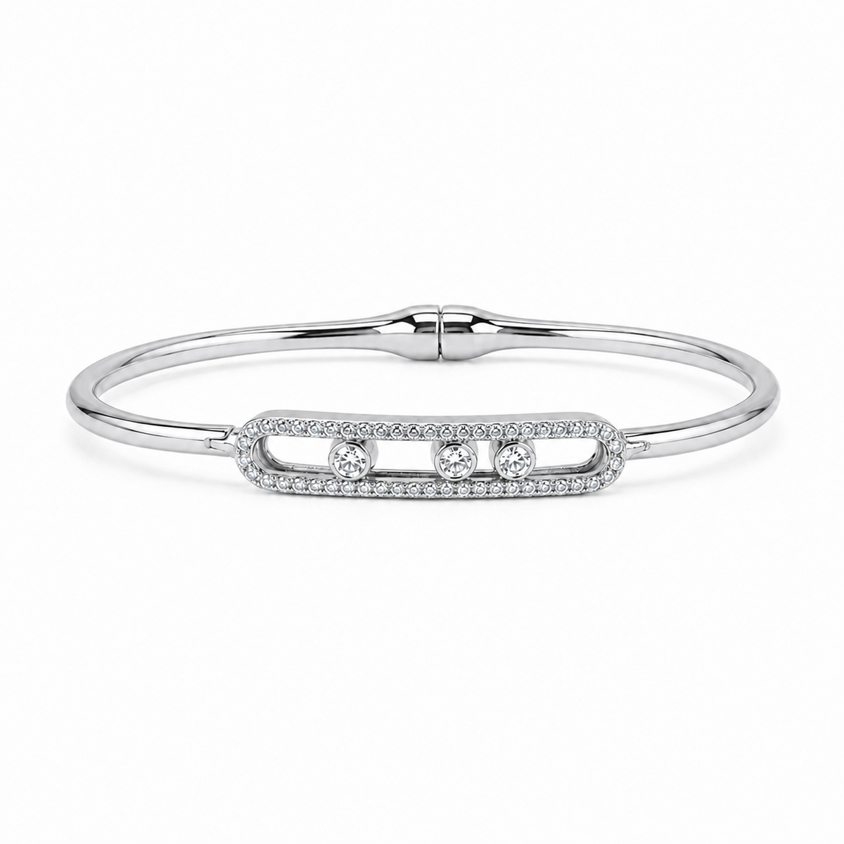 The Masterpiece Motion Bangle – Silver