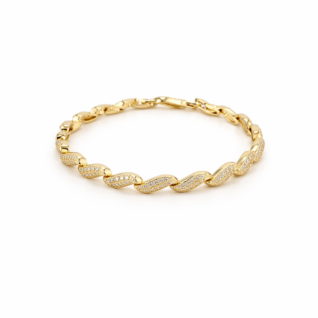 Twisted Luxe Crystal Bracelet