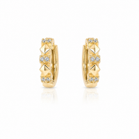 Celeste Crystal Huggie Earrings