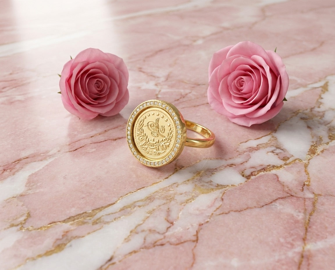 Classic Coin Gold Ring