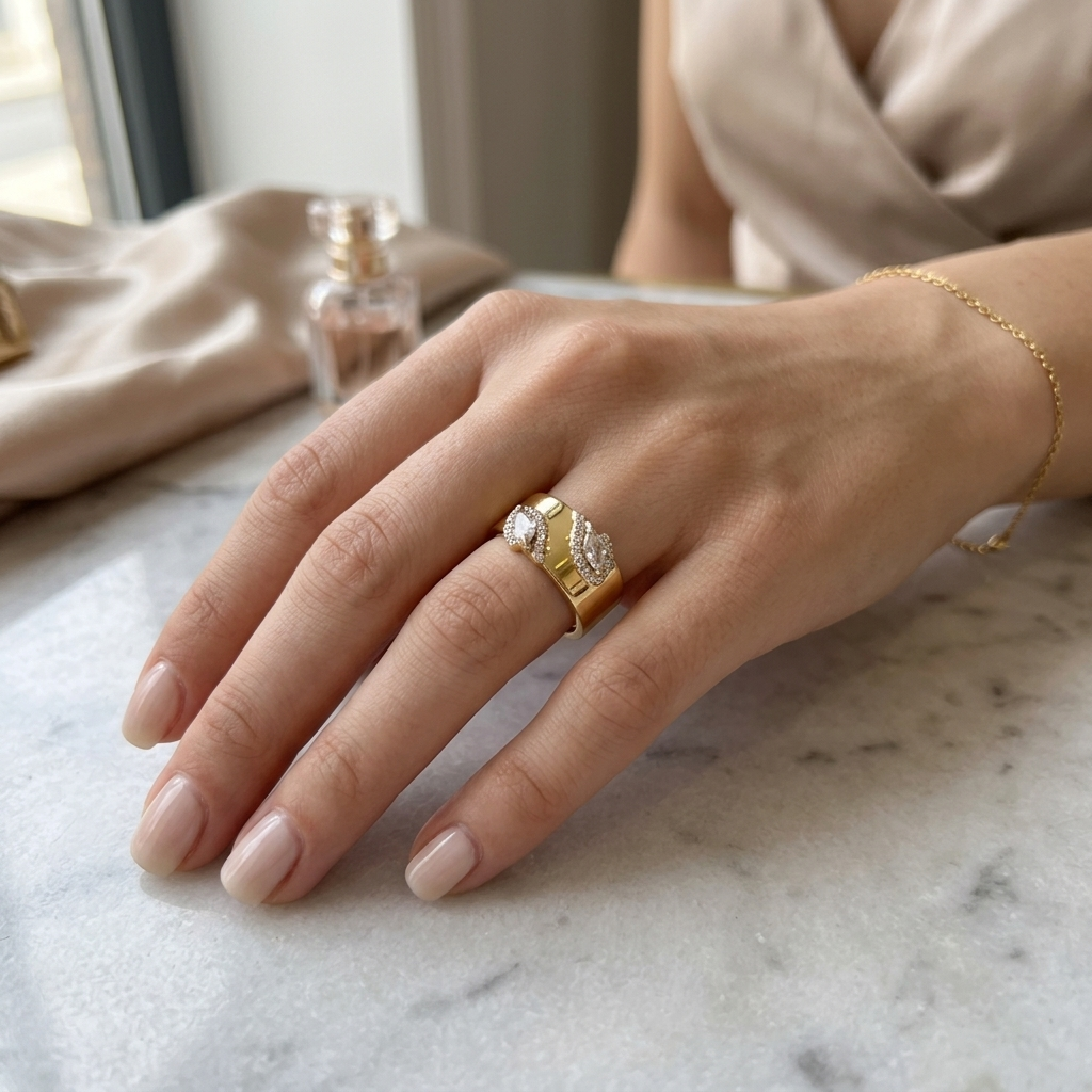 Amara Clear Marquise Ring