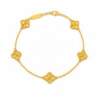 Mini Clover Bracelet – Gold