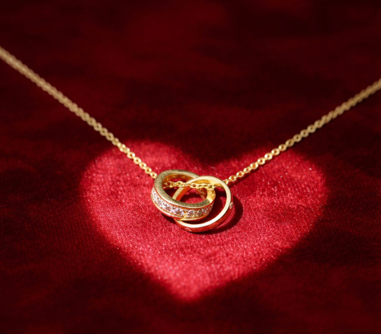 Eternal Duo Ring Necklace