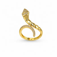 Serpent Diamond Wrap Ring