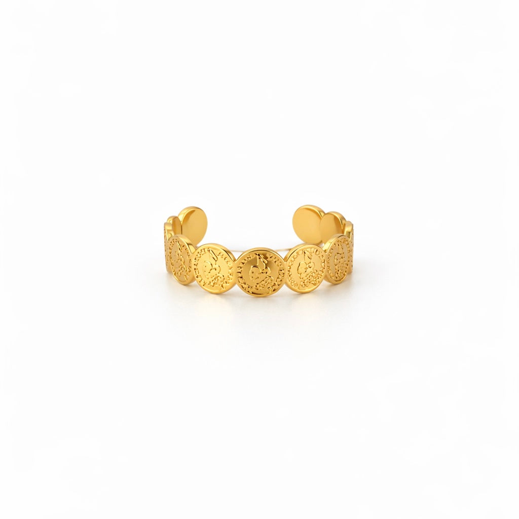 Valencia Coin Statement Ring