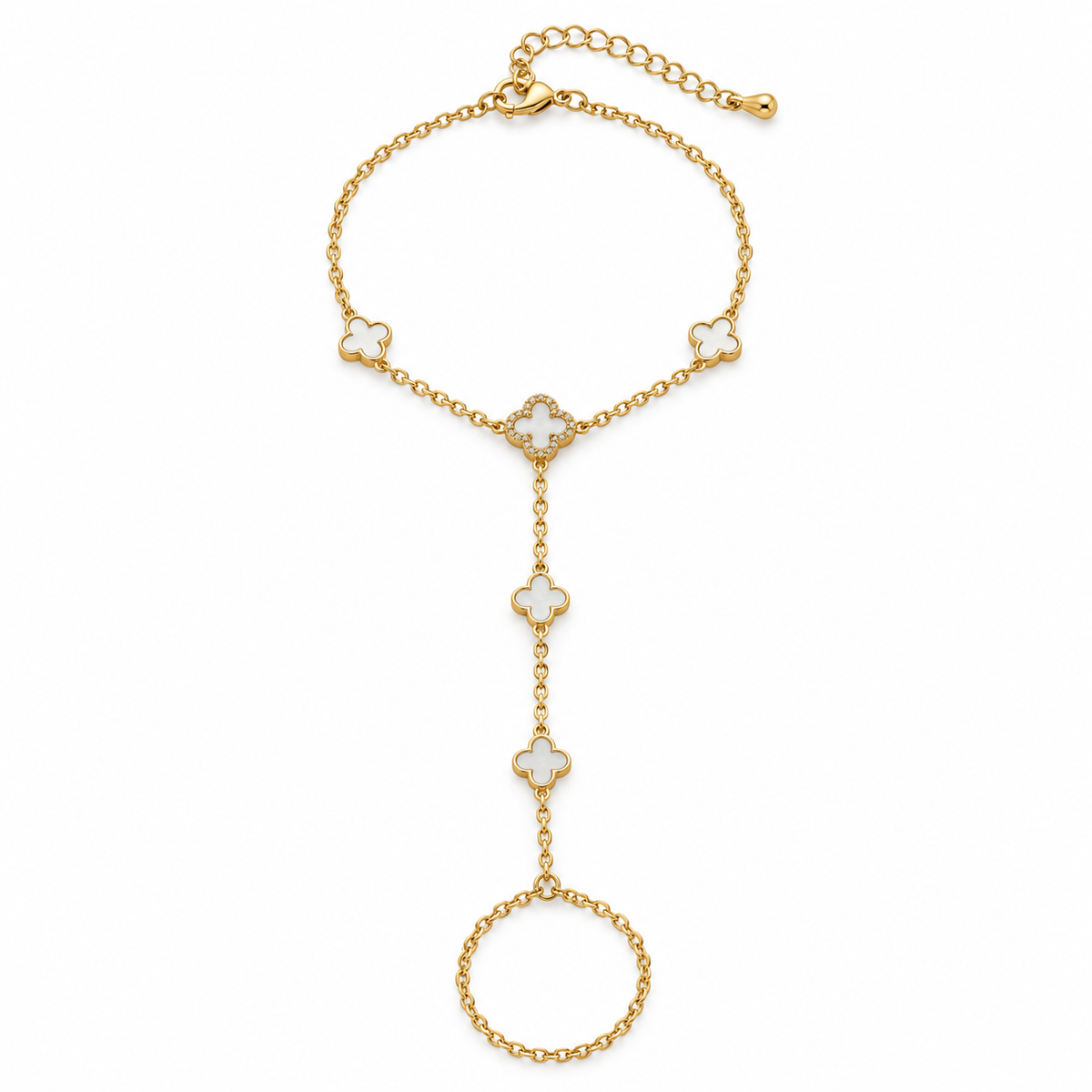Clover Elegance Hand Chain