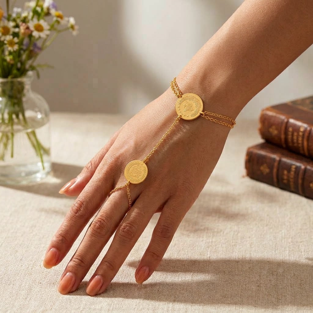 Ottoman Coin Hand Chain