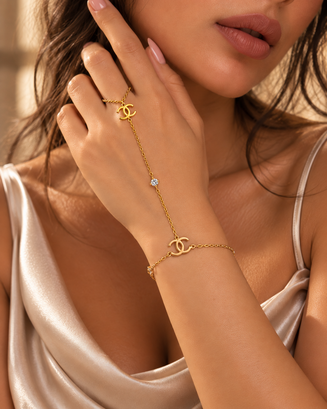 Coco Crystal Hand Chain