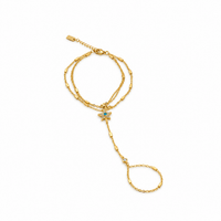 Celestial Turquoise Star Hand Chain