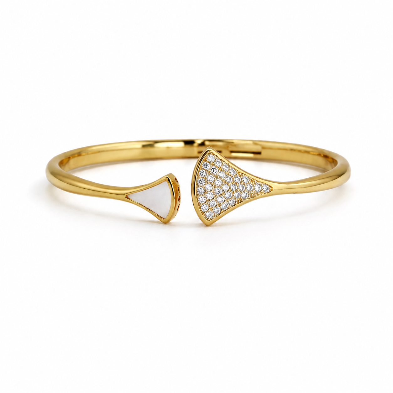 Serena Pavé Gold Bangle