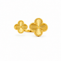 Golden Clover Duo Ring